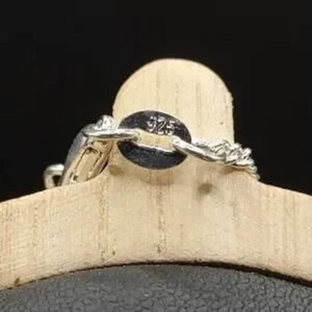 925 Silver Necklace White Opal Crystal Teardrop Anniversary Birthday Gift NEW!